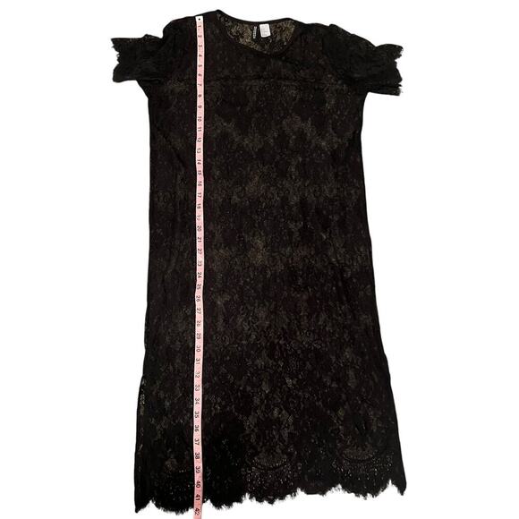 Divided H&M Black Lace Midi Dress Size 8 - Picture 6 of 7